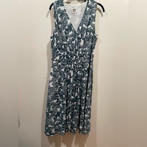 Ann Klein pleated midi dress